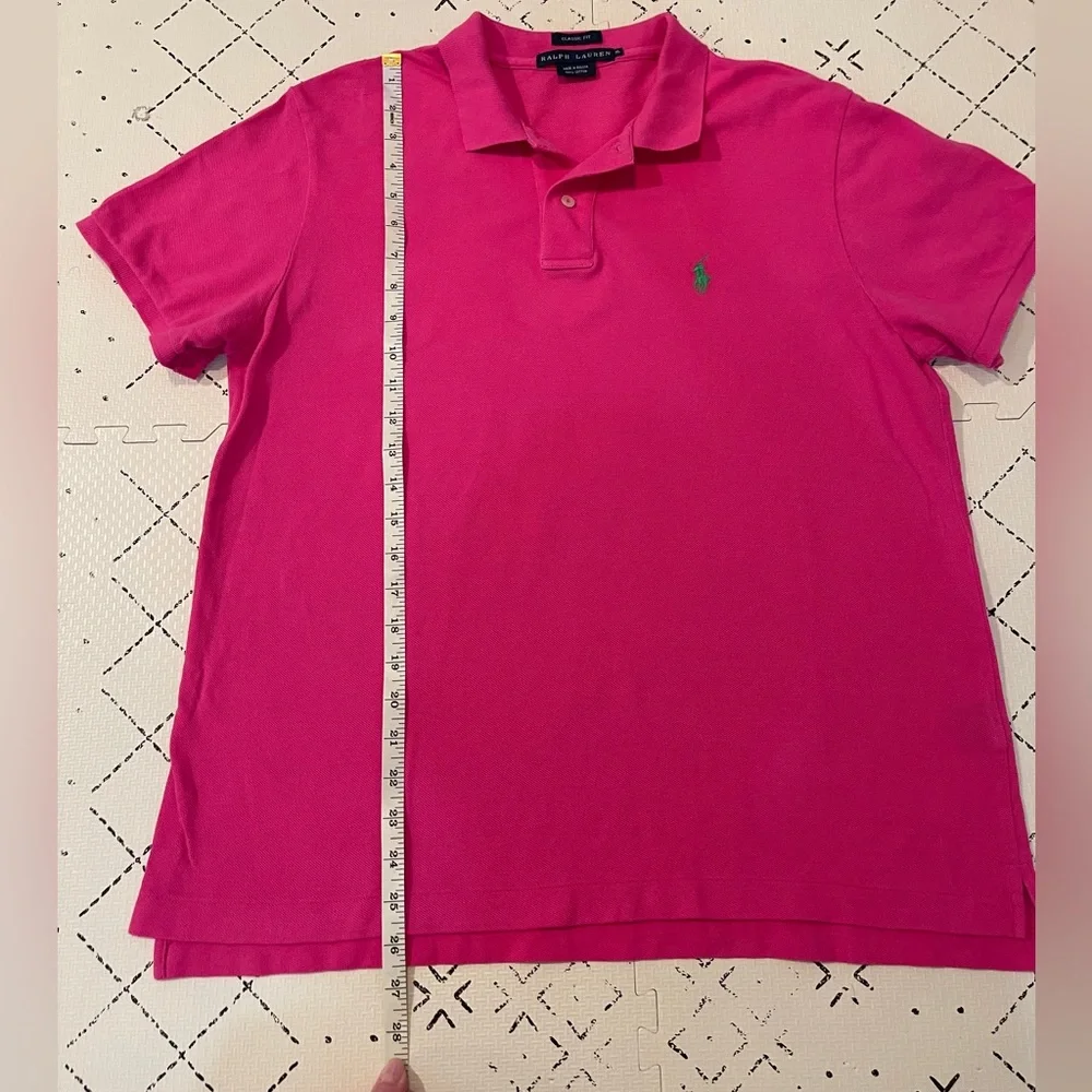 Ralph Lauren Classic Fit Polo Shirt in hot pink‎ XL
